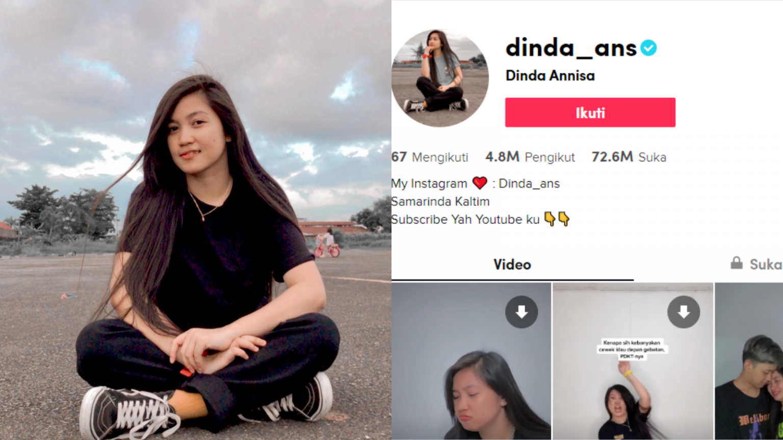 Profil Instagram Wikipedia Dan Biodata Dinda Annisa Bulatin