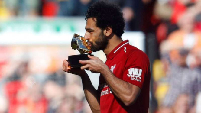 Sepatu Emas Lengkapi Pencapaian Mohamed Salah di Liga Inggris