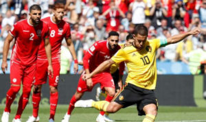 Eden Hazard Jadi Bintang Lapangan Saat Belgia Gulung Tunisia