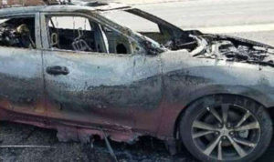 Mobil Hangus Terbakar Karena Sebuah Ponsel