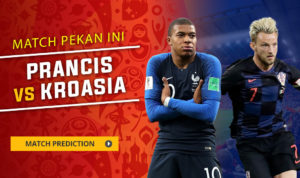 Hasil Pertandingan Prancis 4 - 2 Kroasia Piala Dunia 2018