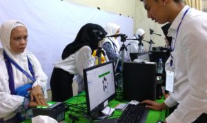 Perekaman Biometrik Bermasalah Antrean Jemaah Haji Makassar Menumpuk